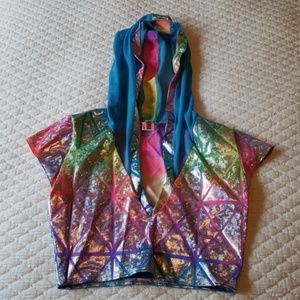 Rave hooded crop top
